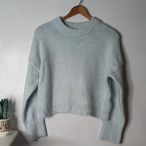 Abercrombie & Fitch Light Blue Crew Neck Sweater
